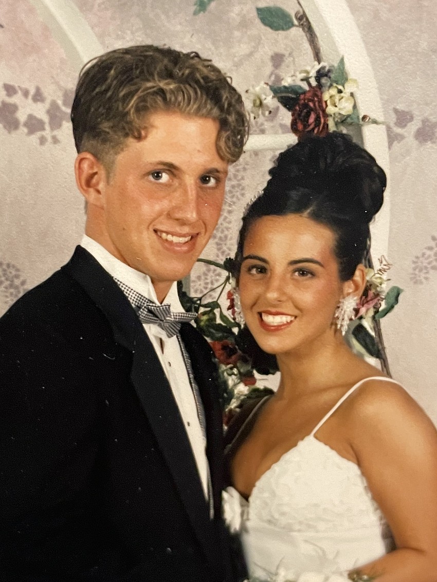 Jeremy and Tali Williams attend prom together in 1995.